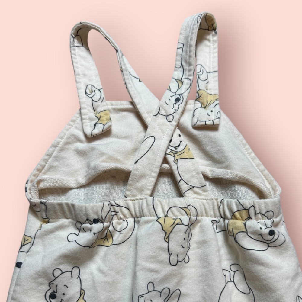 Disney Baby Cream Color Winnie The Pooh Overalls - Picture 7 of 8